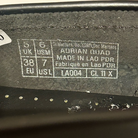 NWT Dr. Martens Black Platform Leather Loafers with Tassels Size 7 Yellow Stitch - Picture 9 of 11